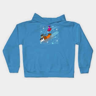 Sledding fun Kids Hoodie